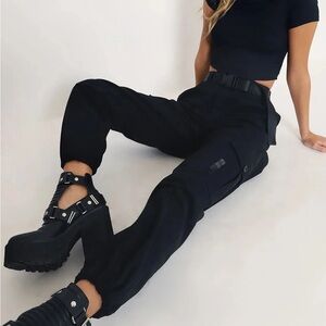 Blackmilk black cargo pants size small